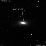 NGC 1209 - эллиптическая галактика. Описание NGC 1209:, Галактика в созвездии Эридан