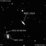 NGC 1214 - линзовидная галактика. Описание NGC 1214:, Галактика в созвездии Эридан