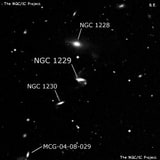 NGC 1229 - спиральная галактика с баром. Описание NGC 1229:, Галактика в созвездии Эридан