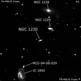 NGC 1230 - спиральная галактика с баром. Описание NGC 1230:, Галактика в созвездии Эридан