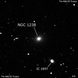 NGC 1238 - эллиптическая галактика. Описание NGC 1238:, Галактика в созвездии Эридан