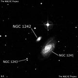 NGC 1242 - спиральная галактика с баром. Описание NGC 1242:, Галактика в созвездии Эридан
