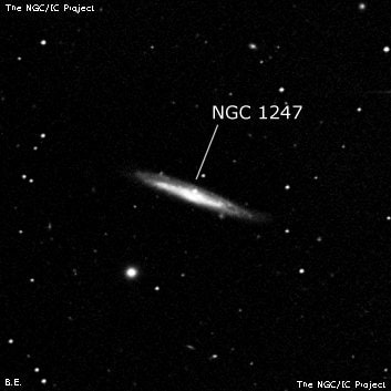NGC 1247 - галактика. Описание NGC 1247:, Галактика в созвездии Эридан