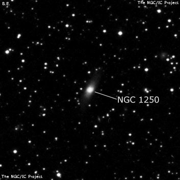 NGC 1250 - линзовидная галактика. Описание NGC 1250:, Галактика в созвездии Персей