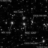NGC 1267 - эллиптическая галактика. Описание NGC 1267:, Галактика в созвездии Персей