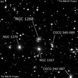 NGC 1268 - спиральная галактика. Описание NGC 1268:, Галактика в созвездии Персей
