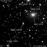 NGC 1279 - спиральная галактика. Описание NGC 1279:, Галактика в созвездии Персей