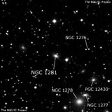 NGC 1281 - эллиптическая галактика. Описание NGC 1281:, Галактика в созвездии Персей