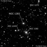 NGC 1283 - эллиптическая галактика. Описание NGC 1283:, Галактика в созвездии Персей