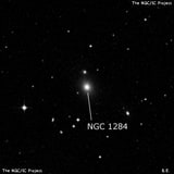 NGC 1284 - линзовидная галактика. Описание NGC 1284:, Галактика в созвездии Эридан