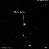 NGC 1287 - спиральная галактика. Описание NGC 1287:, Галактика в созвездии Эридан