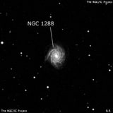 NGC 1288 - спиральная галактика с баром. Описание NGC 1288:, Галактика в созвездии Печь