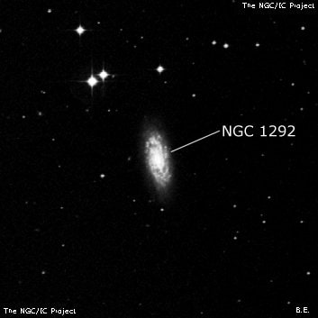 NGC 1292 - спиральная галактика. Описание NGC 1292:, Галактика в созвездии Печь