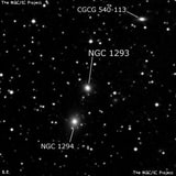 NGC 1293 - эллиптическая галактика. Описание NGC 1293:, Галактика в созвездии Персей
