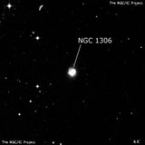 NGC 1306 - спиральная галактика. Описание NGC 1306:, Галактика в созвездии Печь