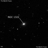 NGC 1322 - галактика. Описание NGC 1322:, Галактика в созвездии Эридан