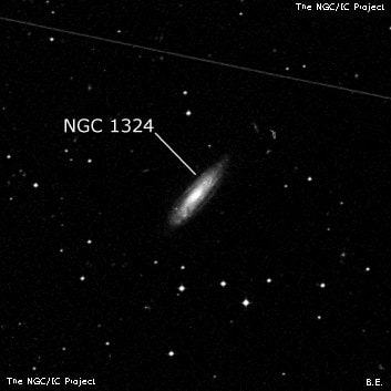 NGC 1324 - спиральная галактика. Описание NGC 1324:, Галактика в созвездии Эридан