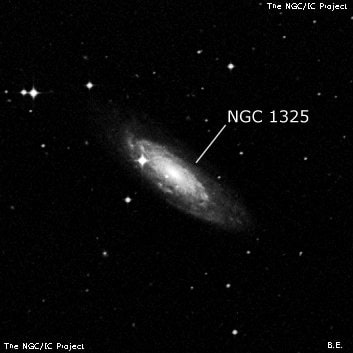 NGC 1325 - спиральная галактика с баром. Описание NGC 1325:, Галактика в созвездии Эридан