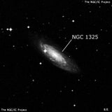NGC 1325 - спиральная галактика с баром. Описание NGC 1325:, Галактика в созвездии Эридан