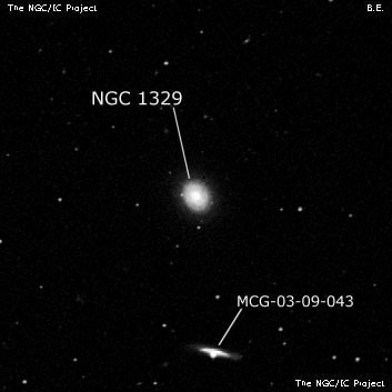 NGC 1329 - спиральная галактика. Описание NGC 1329:, Галактика в созвездии Эридан