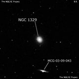 NGC 1329 - спиральная галактика. Описание NGC 1329:, Галактика в созвездии Эридан