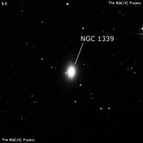 NGC 1339 - эллиптическая галактика. Описание NGC 1339:, Галактика в созвездии Печь
