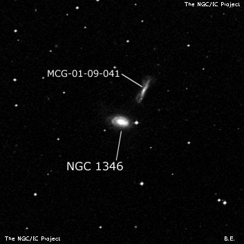 NGC 1346 - спиральная галактика. Описание NGC 1346:, Галактика в созвездии Эридан