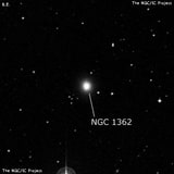 NGC 1362 - линзовидная галактика. Описание NGC 1362:, Галактика в созвездии Эридан