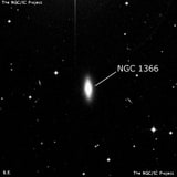 NGC 1366 - линзовидная галактика. Описание NGC 1366:, Галактика в созвездии Печь