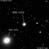 NGC 1373 - эллиптическая галактика. Описание NGC 1373:, Галактика в созвездии Печь