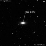 NGC 1377 - линзовидная галактика. Описание NGC 1377:, Галактика в созвездии Эридан