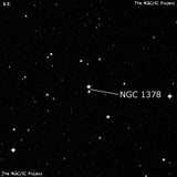 NGC 1378 - две звезды. Описание NGC 1378:, Двойная звезда в созвездии Печь