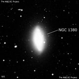 NGC 1380 - спиральная галактика с баром. Описание NGC 1380:, Галактика в созвездии Печь