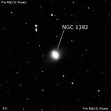 NGC 1382 - спиральная галактика с баром. Описание NGC 1382:, Галактика в созвездии Печь