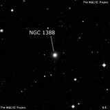 NGC 1388 - эллиптическая галактика. Описание NGC 1388:, Галактика в созвездии Эридан