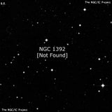 NGC 1392 - по указанным Генри Дрейером координатам, объект повторно не найден; . Описание NGC 1392:, Галактика в созвездии Эридан