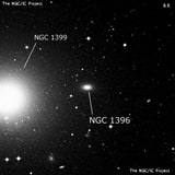 NGC 1396 - спиральная галактика с баром. Описание NGC 1396:, Галактика в созвездии Печь