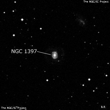 NGC 1397 - спиральная галактика с баром. Описание NGC 1397:, Галактика в созвездии Эридан