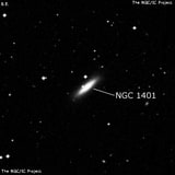 NGC 1401 - спиральная галактика с баром. Описание NGC 1401:, Галактика в созвездии Эридан