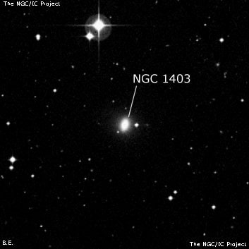 NGC 1403 - спиральная галактика с баром. Описание NGC 1403:, Галактика в созвездии Эридан