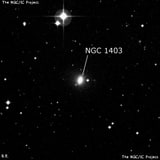 NGC 1403 - спиральная галактика с баром. Описание NGC 1403:, Галактика в созвездии Эридан