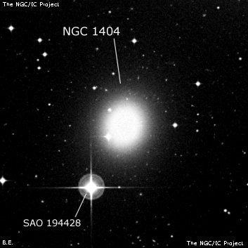 NGC 1404 - эллиптическая галактика. Описание NGC 1404:, Галактика в созвездии Эридан