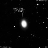 NGC 1411 - галактика. Описание NGC 1411:, Галактика в созвездии Часы
