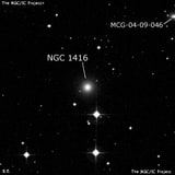 NGC 1416 - эллиптическая галактика. Описание NGC 1416:, Галактика в созвездии Эридан