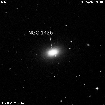 NGC 1426 - эллиптическая галактика. Описание NGC 1426:, Галактика в созвездии Эридан