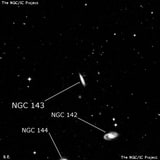 NGC 143 - спиральная галактика с баром. Описание NGC 143:, Галактика в созвездии Кит