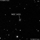 NGC 1431 - линзовидная галактика. Описание NGC 1431:, Галактика в созвездии Телец