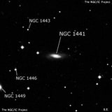 NGC 1441 - спиральная галактика с баром. Описание NGC 1441:, Галактика в созвездии Эридан
