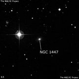 NGC 1447 - линзовидная галактика. Описание NGC 1447:, Галактика в созвездии Эридан