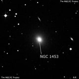 NGC 1453 - эллиптическая галактика. Описание NGC 1453:, Галактика в созвездии Эридан
